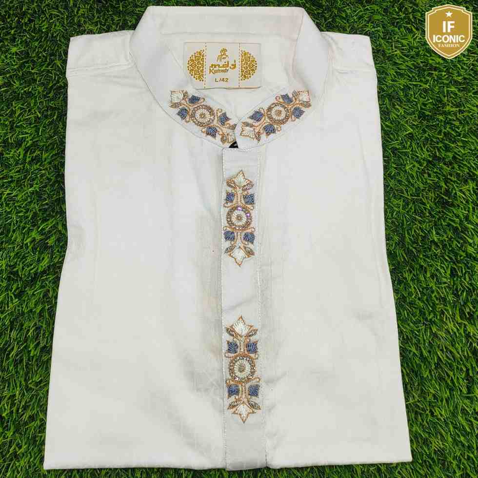 Men's Premium Springing Stone Karchupi Panjabi thumbnailImage