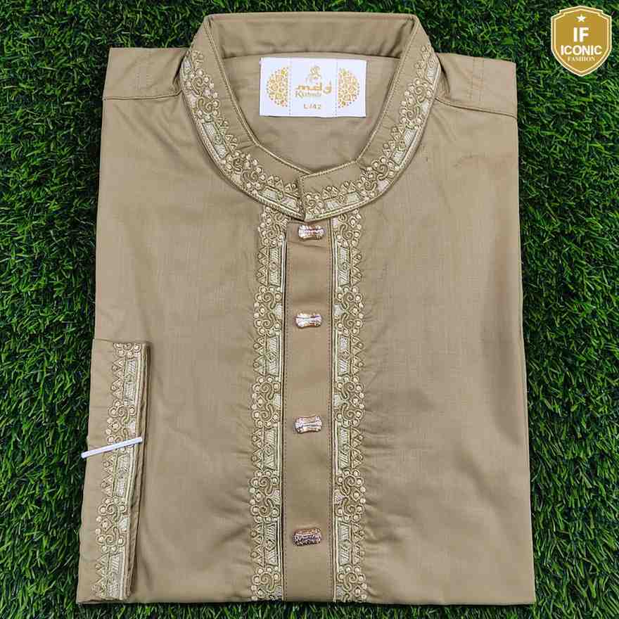 Pakistani Peshwari Cotton Premium Men's Panjabi thumbnailImage