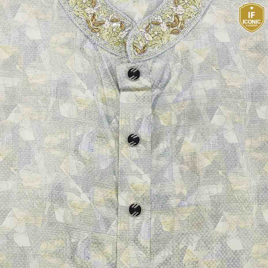 Printed Karchupi Panjabi backViewImage