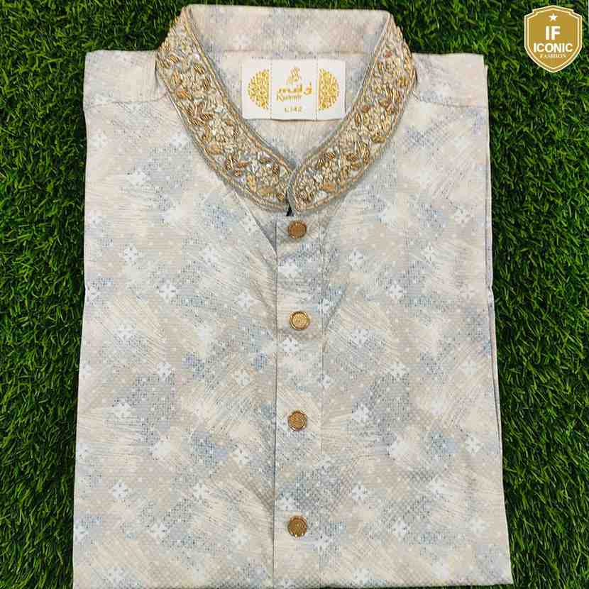 Indian Cotton Print Karchupi Panjabi  thumbnailImage