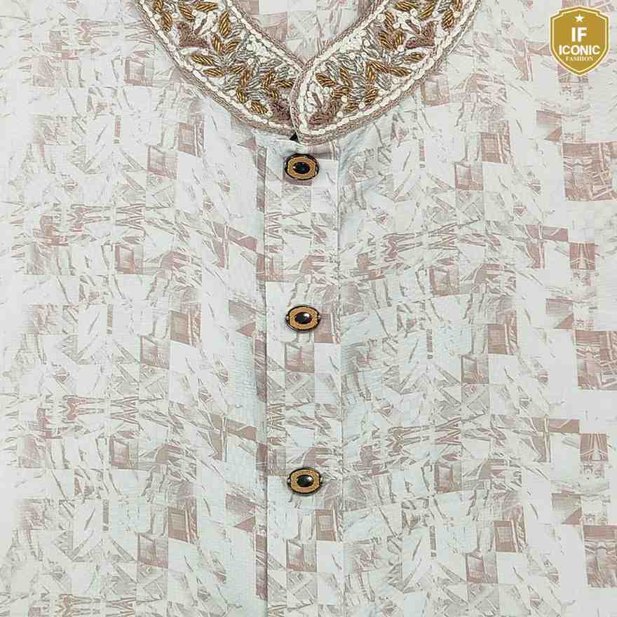 Cotton Print Karchupi Panjabi backViewImage