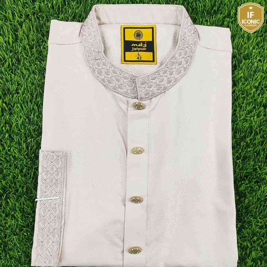 Off-White Madrasi Designs Panjabi thumbnailImage