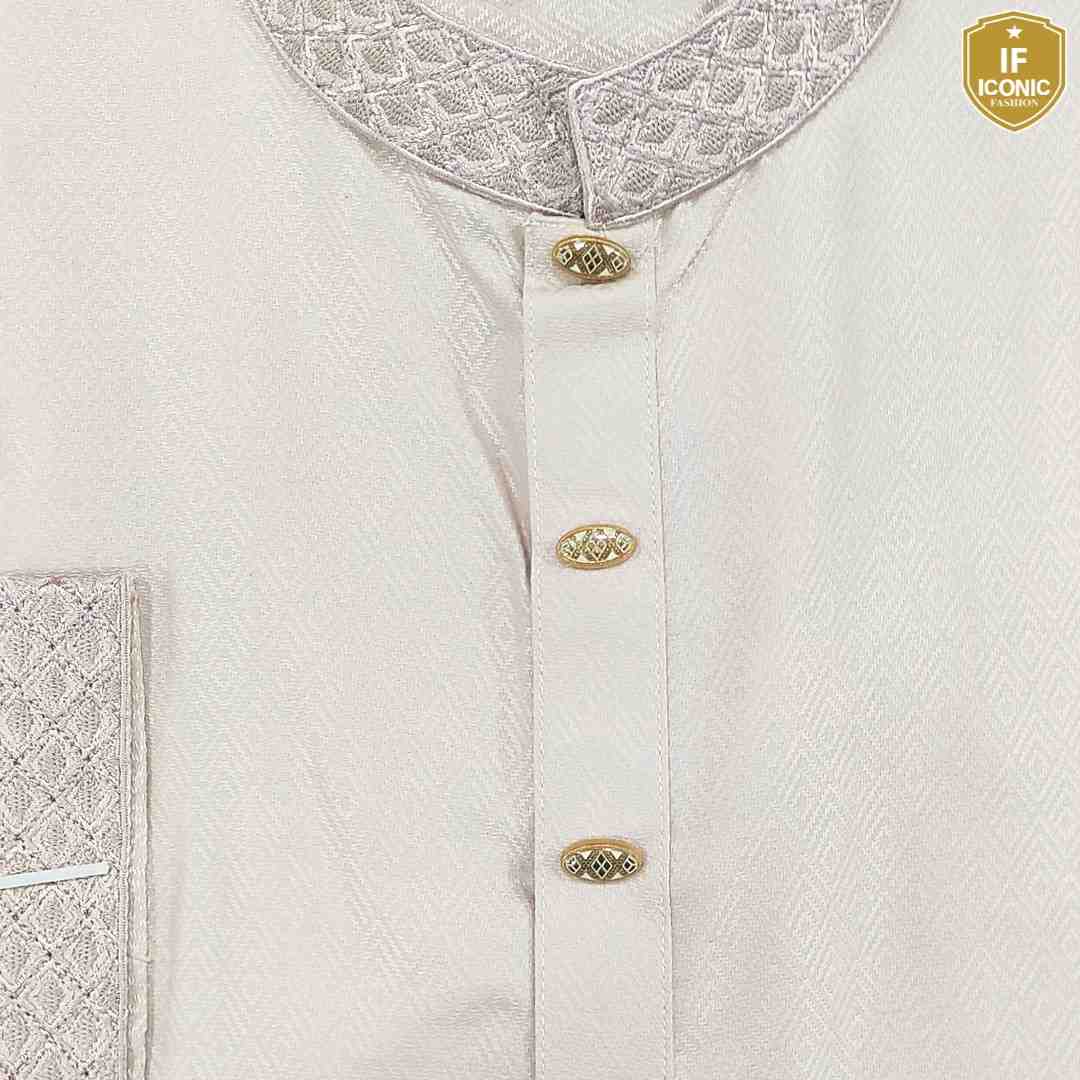 Off-White Madrasi Designs Panjabi backViewImage