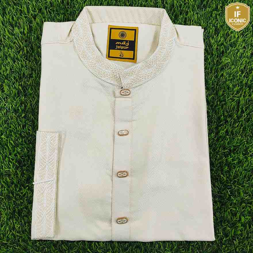 Pure Cotton Madrasi Panjabi for Men thumbnailImage