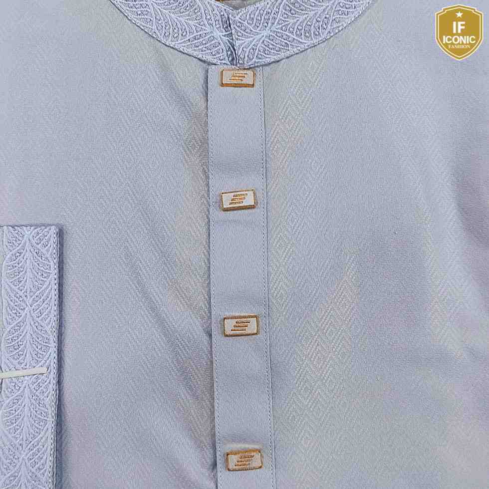 Stylish Indian Cotton Madrasi Panjabi backViewImage