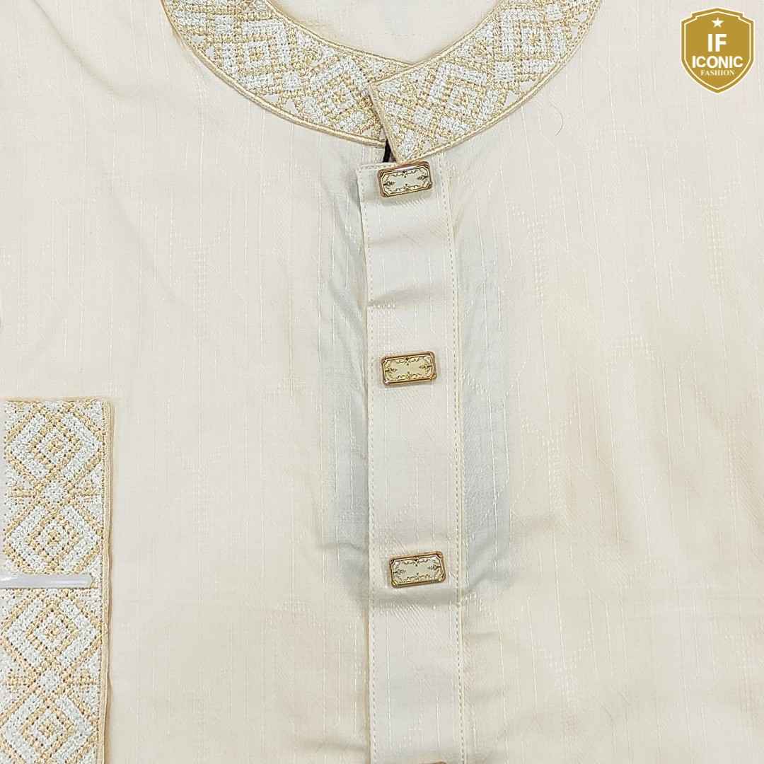 Designer Madrasi Cotton Panjabi backViewImage