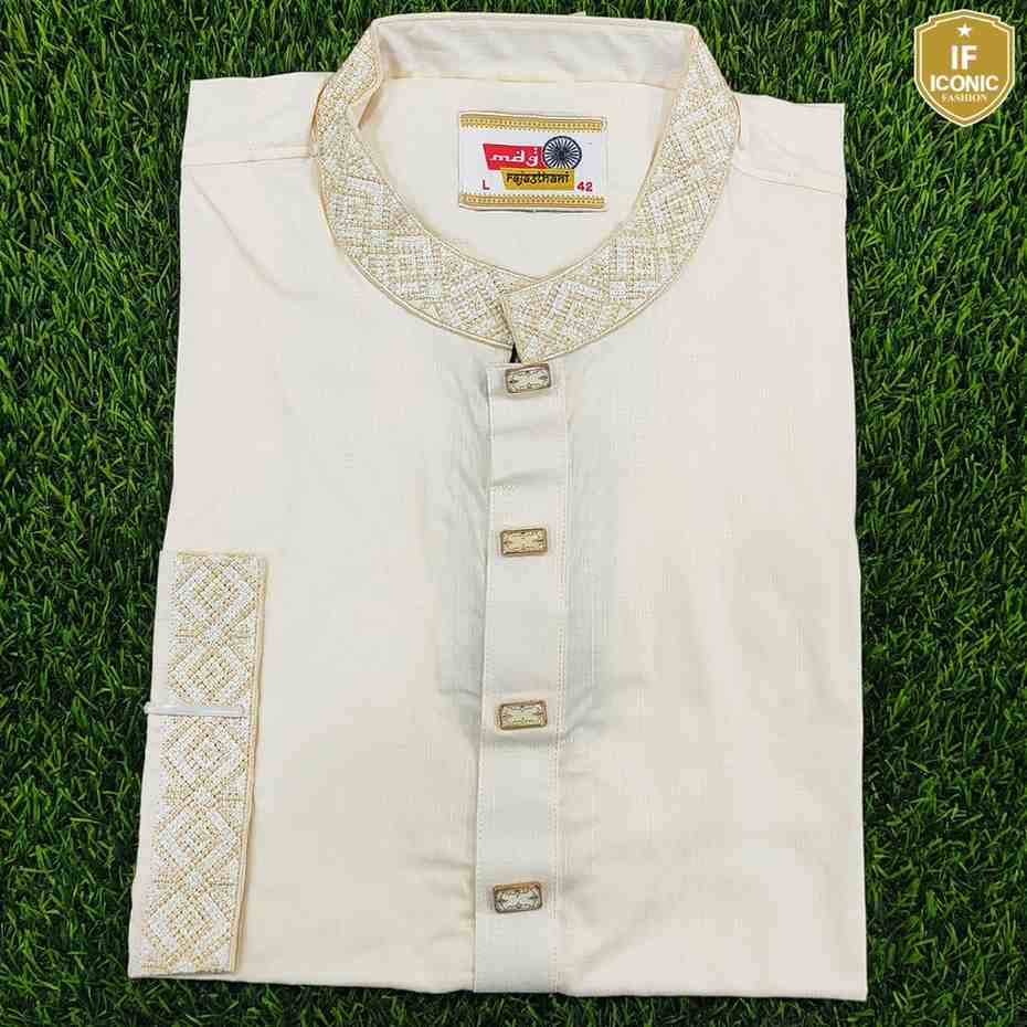 Designer Madrasi Cotton Panjabi thumbnailImage