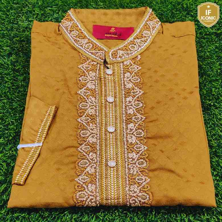 Men's Gujarati Katan Karchupi Panjabi thumbnailImage