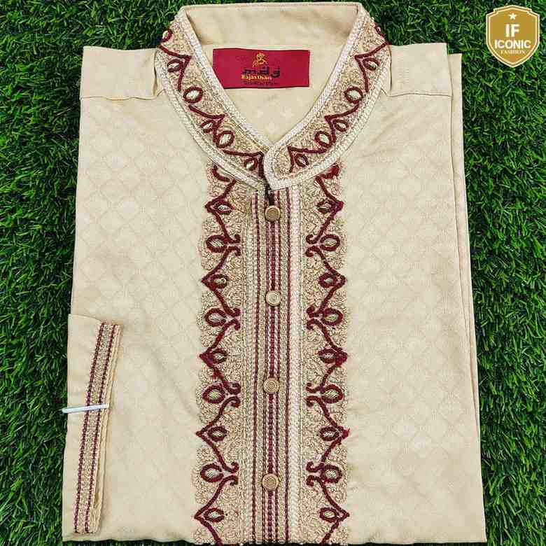 Indian Cotton Gujarati Katan Karchupi Panjabi thumbnailImage